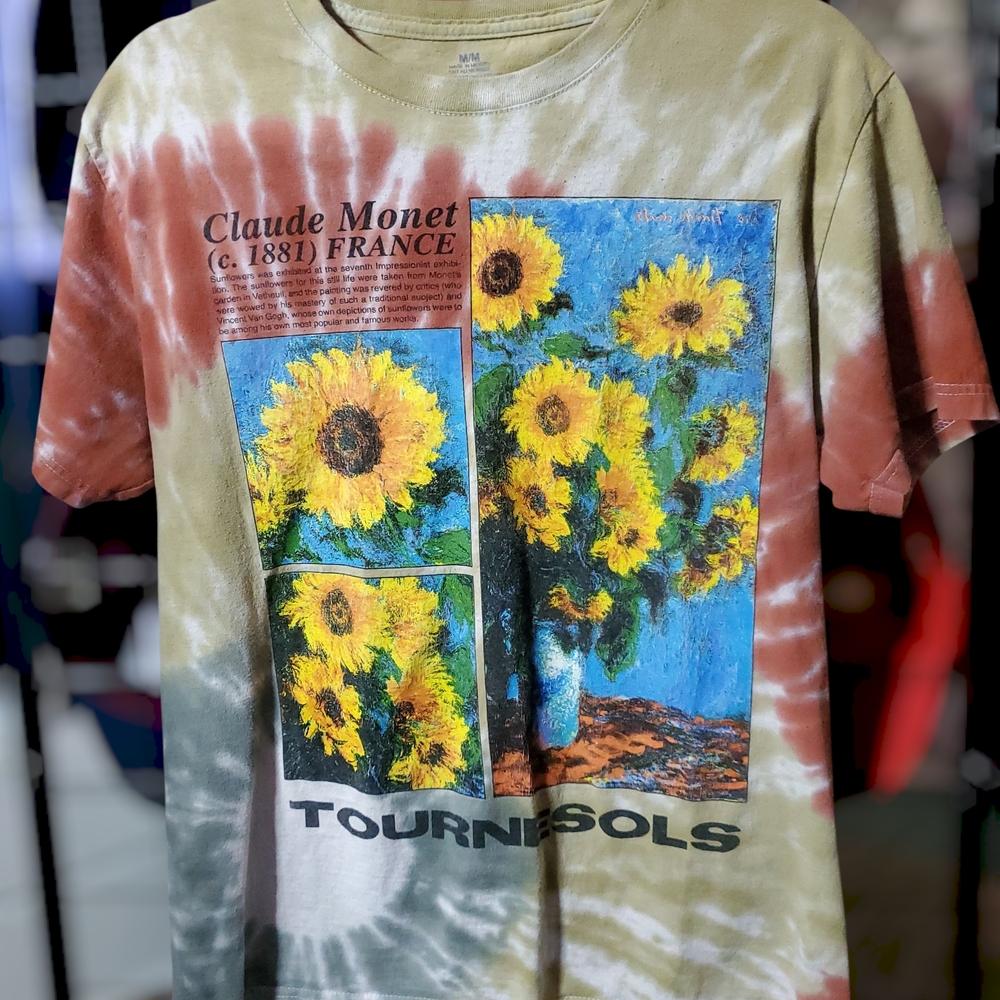 Sunflower Tie-Dye Graphic T-Shirt